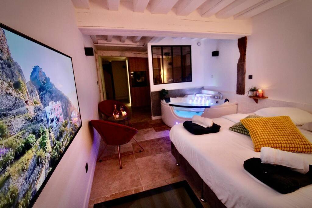 Le Spa Beauvoisine - Jacuzzi Sauna Rouen Centre Free Parking Exteriör bild